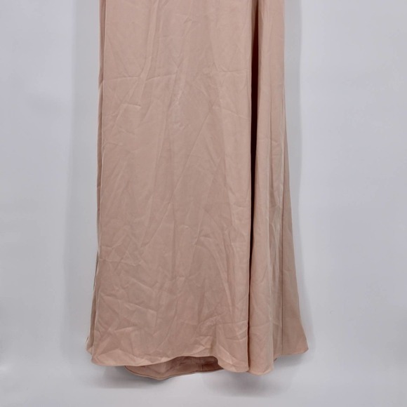 AZAZIE Delmar A Line Floor Length Dress Women’s Size A12 in English Rose NEW - Picture 4 of 7